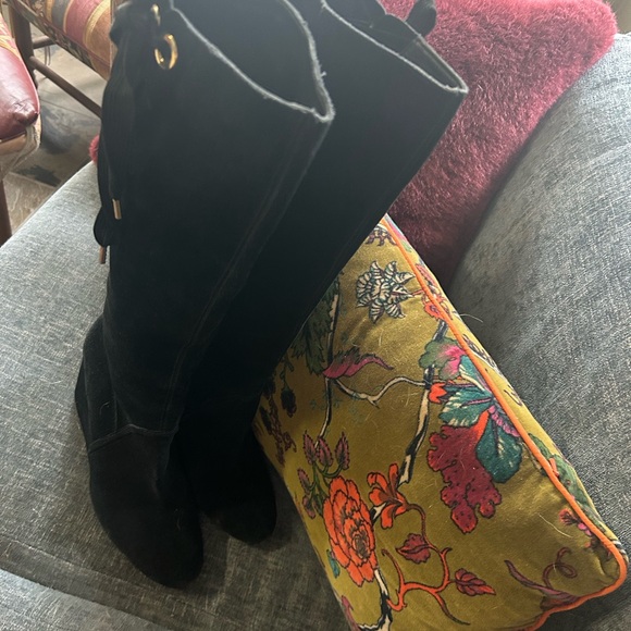 Kate Spade black suede boots - Picture 3 of 3